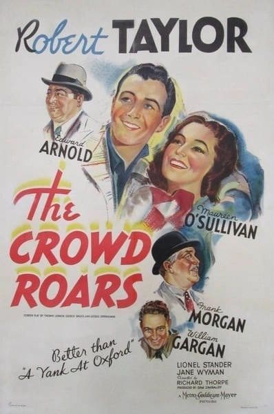 The Crowd Roars movie poster with actors.