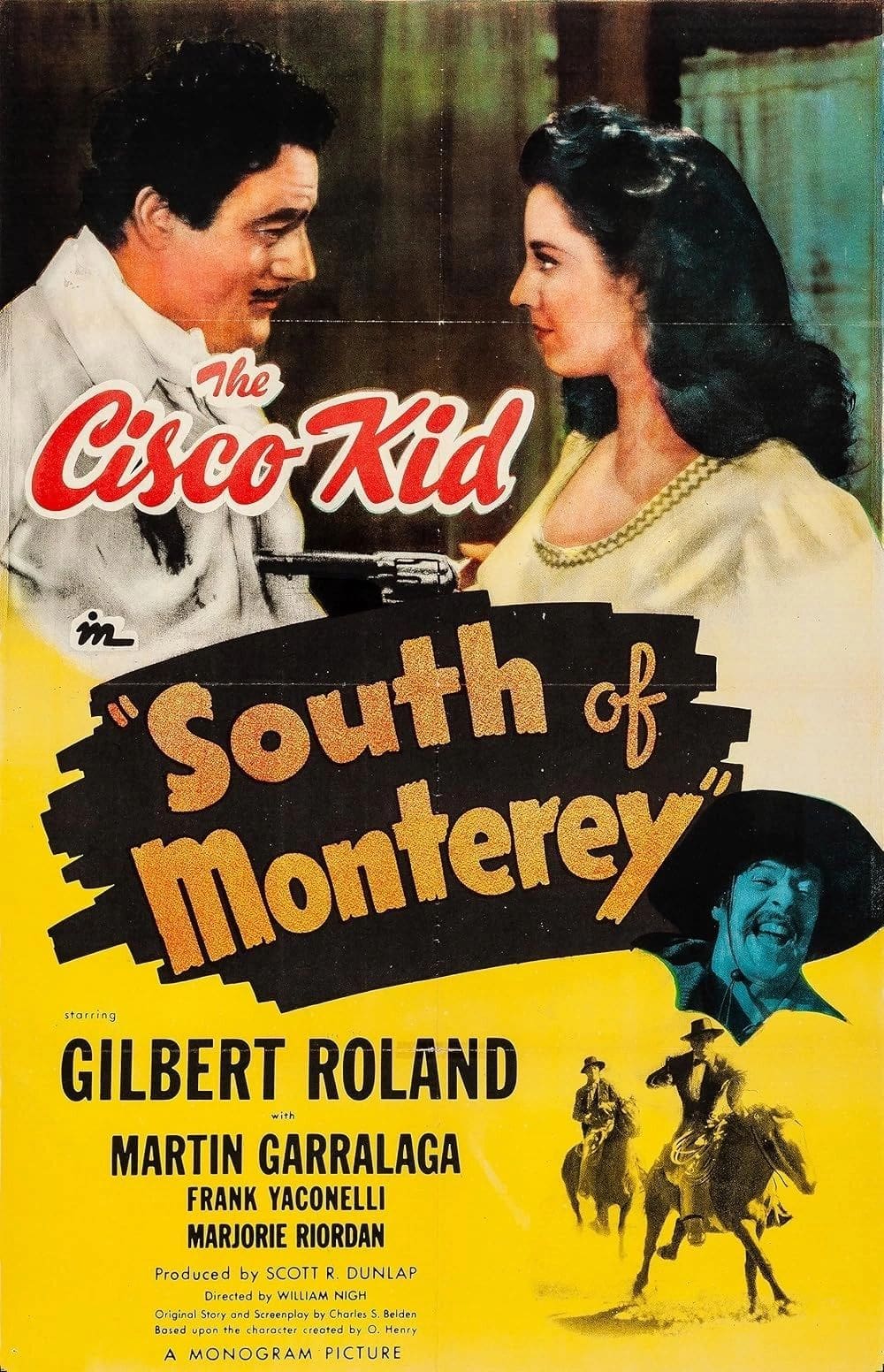 The Cisco Kid" movie poster, vintage design.