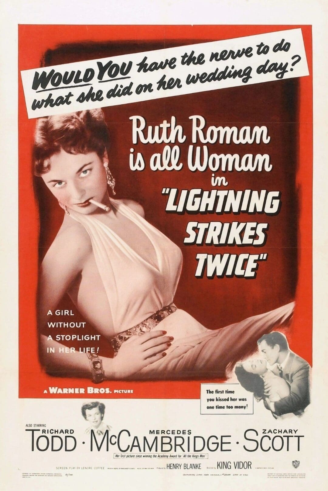Vintage movie poster featuring Ruth Roman.