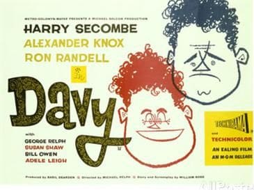Davy film poster with illustrated faces.