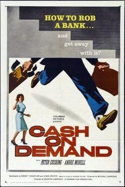 Cash on Demand movie poster, 1961.