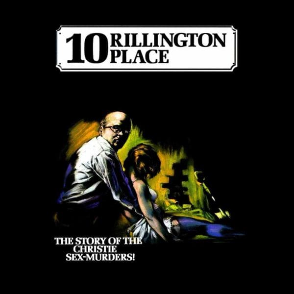 Man with woman, "10 Rillington Place" poster.