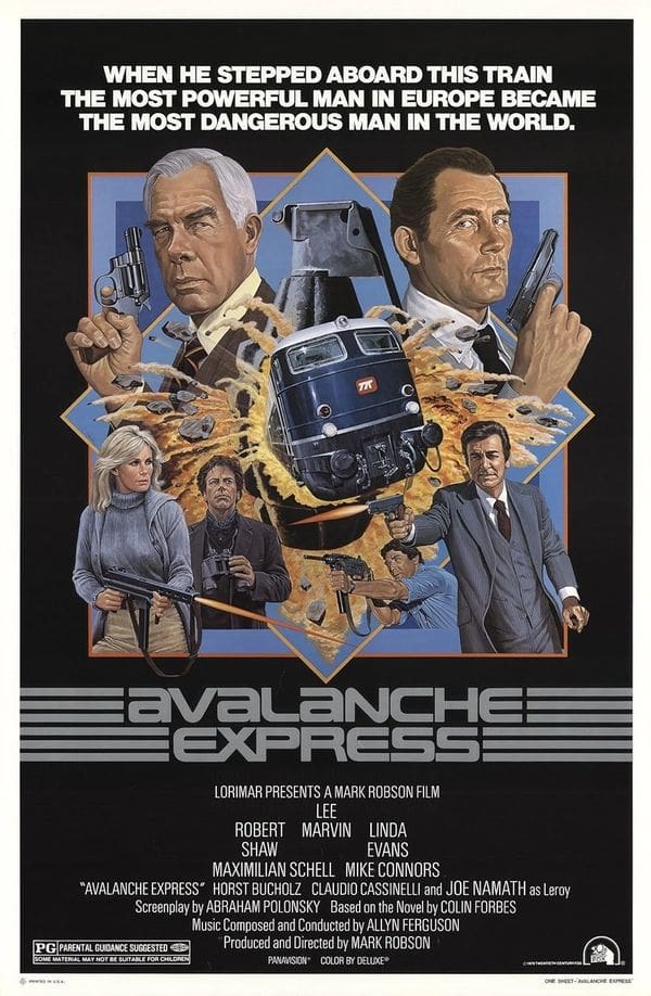 Movie poster for "Avalanche Express.