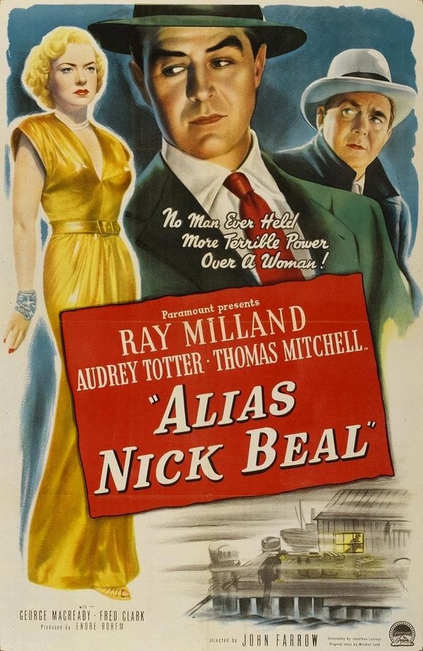 Vintage movie poster for "Alias Nick Beal".