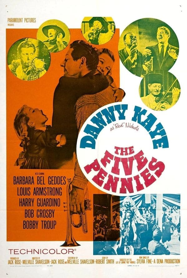 Vintage "The Five Pennies" movie poster.