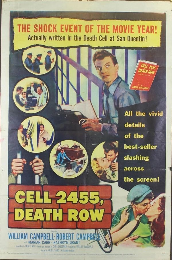 Movie poster for "Cell 2455, Death Row".
