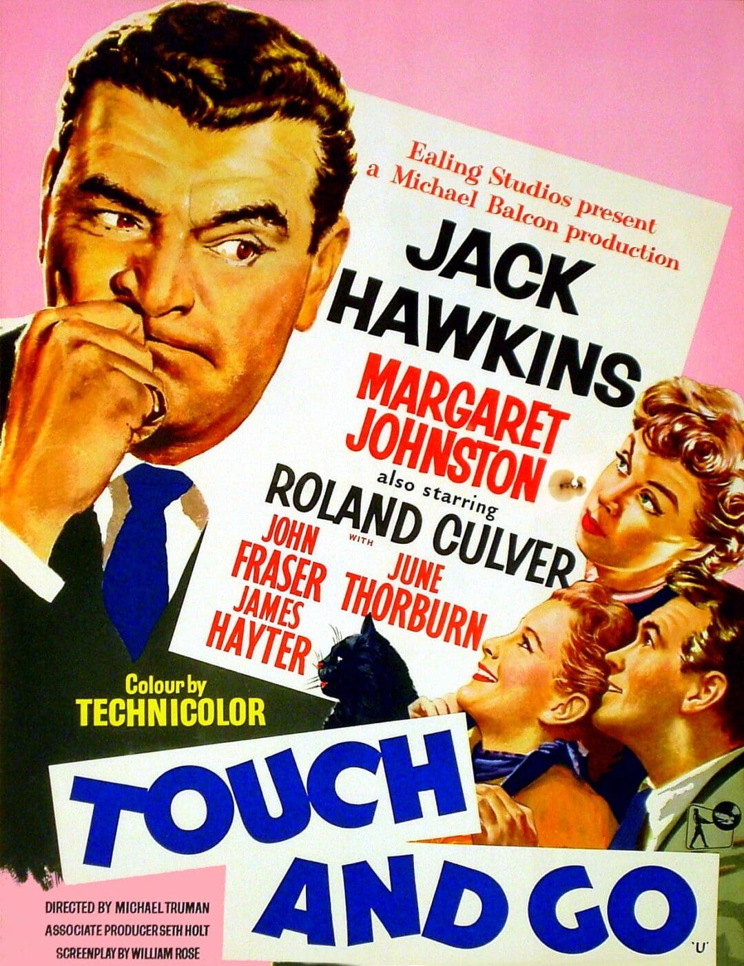Classic movie poster featuring Jack Hawkins and Margaret Johnston.