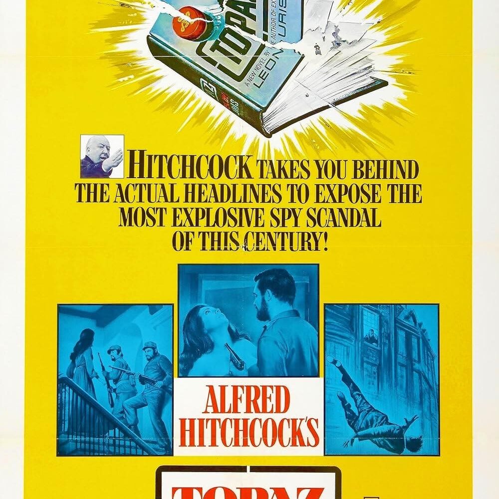 A vibrant poster for Alfred Hitchcock's classic films collection.