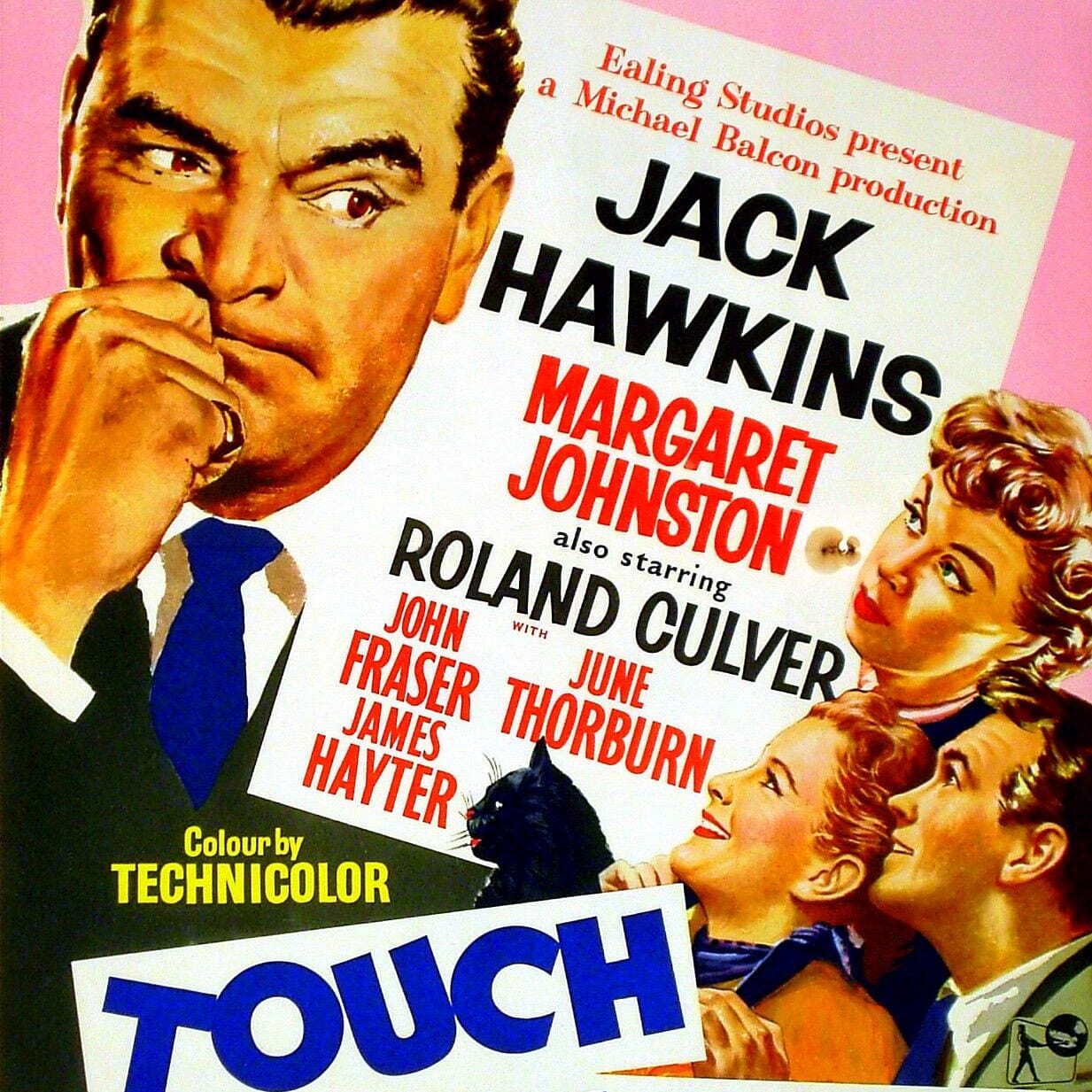 Classic movie poster featuring Jack Hawkins and Margaret Johnston.